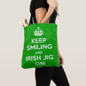 Irish Dancer's, Keep Calm Irish Dancing, Shamrock Tote Bag (Dichtbij)