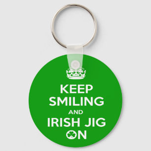 Irish Dancer's, Keep Calm Key Ring Sleutelhanger