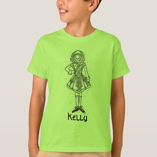 IRISH DANCERS RULE! - Gepersonaliseerd T-shirt (Voorkant)