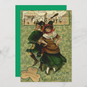 Irish Dancing Erin Go Braugh Shillelagh (Voorkant / Achterkant)