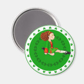 Irish Dancing Girl Magneet (Voorkant / Achterkant)