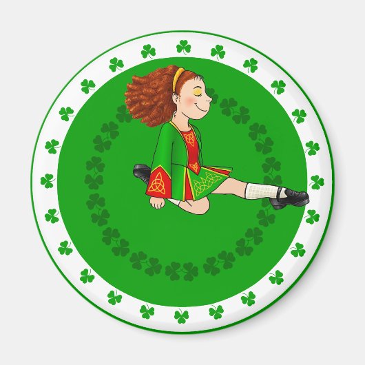 Irish Dancing Girl Magneet (Voorkant)
