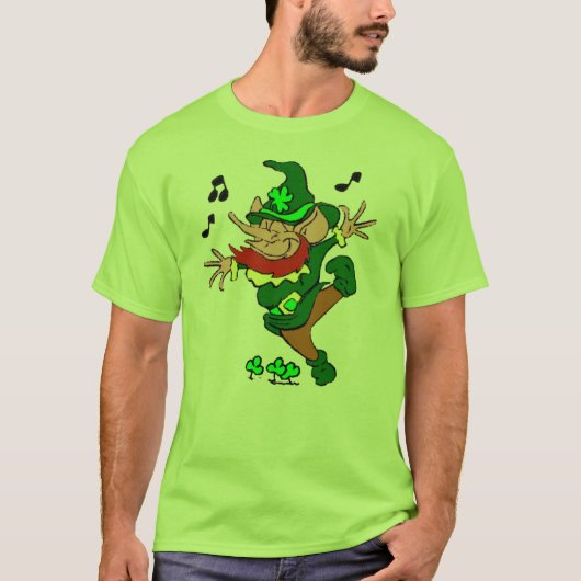 Irish Dancing Leprechaun T-Shirt (Voorkant)