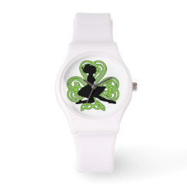 Irish Dancing Shamrock Celtic Knot Watch Horloge