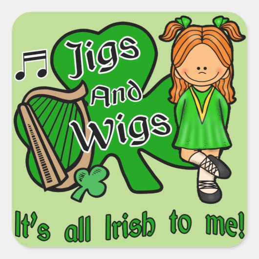 Irish Dancing Sticker (Voorkant)