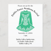 Irish Danser Dress Dance Overweging Flyer (Voorkant)