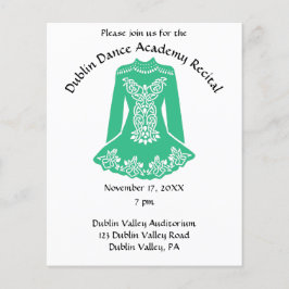 Irish Danser Dress Dance Overweging Flyer