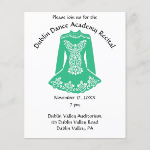 Irish Danser Dress Dance Overweging Flyer