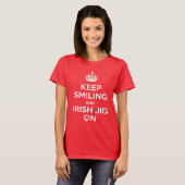 Irish Danser , Irish Dancer ' s , jig on T-shirt (Voorkant volledig)