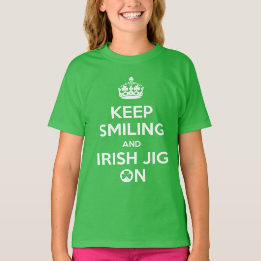 Irish Danser , Irish Dancer ' s , jig on T-shirt (Voorkant)