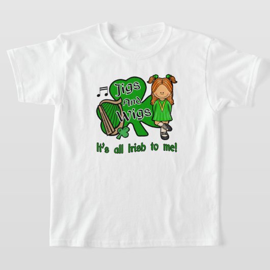 Irish Dansings, Jigs and Wigs T-shirt (Laagn)