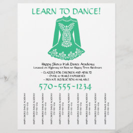 Irish Dansons Class Tear Off Strips Flyer