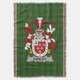 Irish Darley Coat of Arms Family Crest Ireland Deken