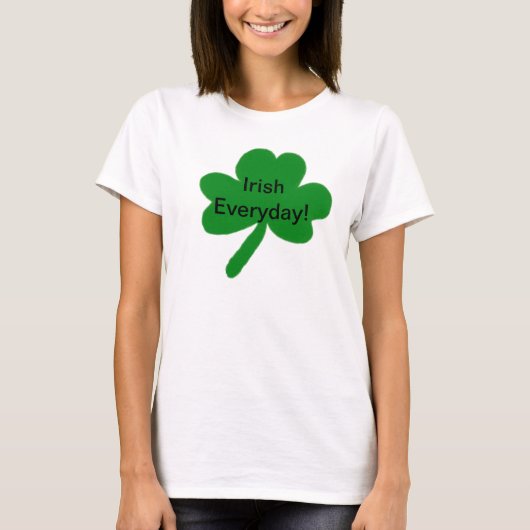 Irish Day Shamrock T-Shirt (Voorkant)