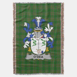 Irish Dea of O_Dea Wapenschild Familie Crest Ierla Deken