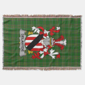 Irish Delahyde Coat of Arms Family Crest Ireland Deken (Voorkant)