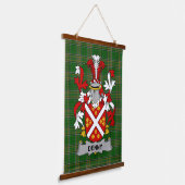Irish Denny Coat of Arms Family Crest Hangend Wandkleed (Gebogen)