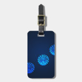 Irish Design Blue Crystal Bagagelabel (Voorkant verticaal)