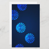 Irish Design Blue Crystal Briefpapier (Voorkant / Achterkant)