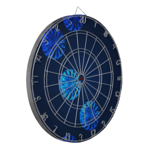 Irish Design Blue Crystal Dartbord (Voorkant Links)
