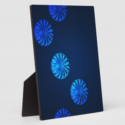 Irish Design Blue Crystal Fotoplaat (Zijkant)