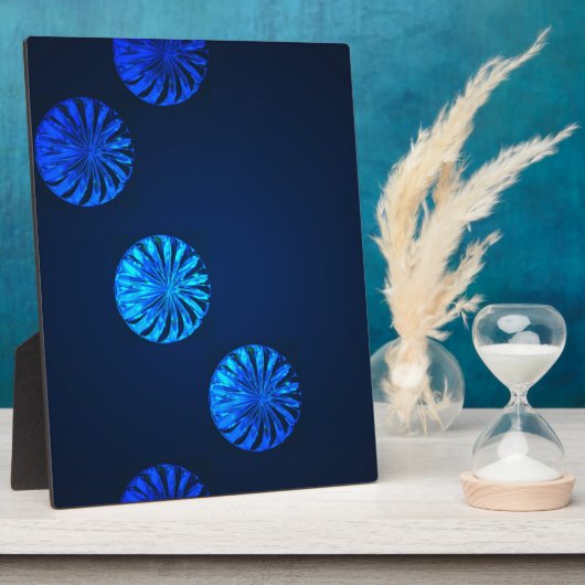 Irish Design Blue Crystal Fotoplaat (Zijkant)