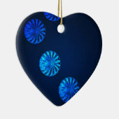 Irish Design Blue Crystal Keramisch Ornament (Rechts)