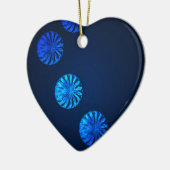 Irish Design Blue Crystal Keramisch Ornament (Links)