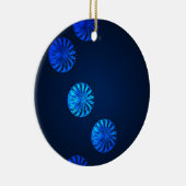Irish Design Blue Crystal Keramisch Ornament (Rechts)
