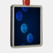 Irish Design Blue Crystal Metalen Ornament (Rechts)