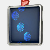 Irish Design Blue Crystal Metalen Ornament (Links)