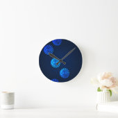 Irish Design Blue Crystal Ronde Klok (Huis)
