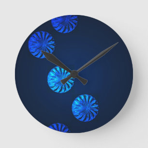 Irish Design Blue Crystal Ronde Klok