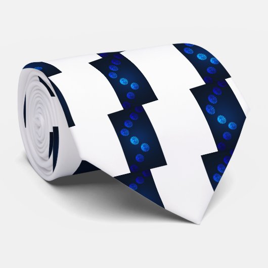 Irish Design Blue Crystal Stropdas (Opgerold)