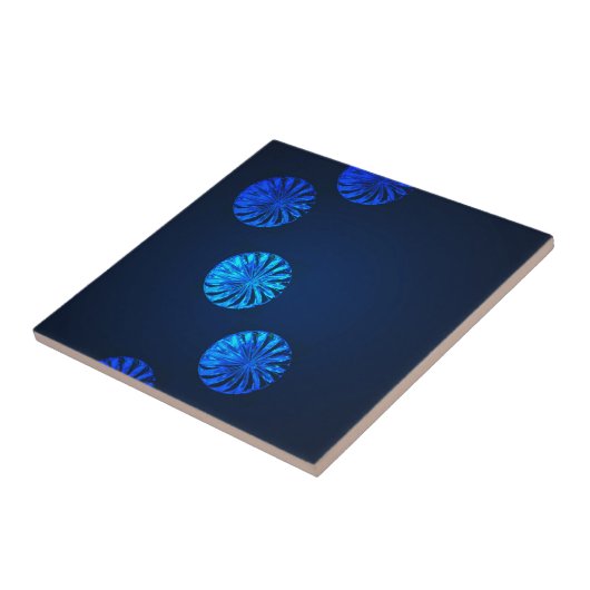 Irish Design Blue Crystal Tegeltje (Zijkant)