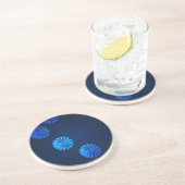Irish Design Blue Crystal Zandsteen Onderzetter (Zijkant)