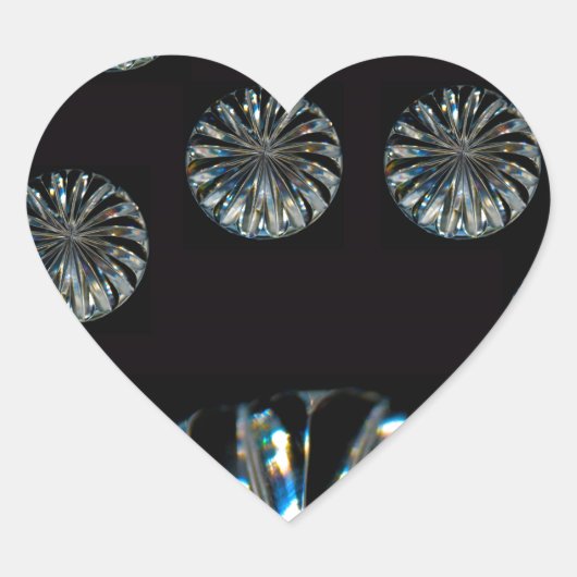 Irish Design-The Crystal Collectie Hart Sticker (Voorkant)
