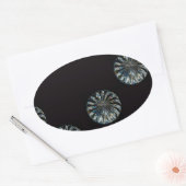 Irish Design-The Crystal Collectie Ovale Sticker (Envelop)