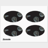 Irish Design-The Crystal Collectie Ovale Sticker (Vel)