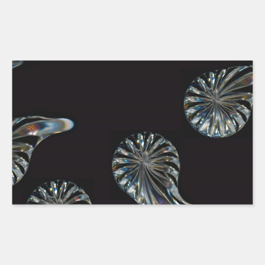 Irish Design-The Crystal Collectie Rechthoekige Sticker (Voorkant)