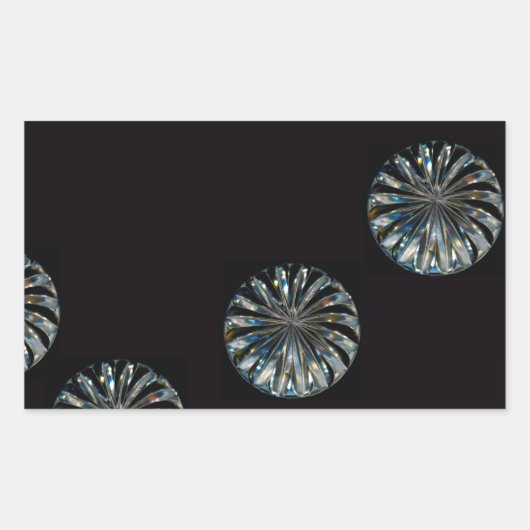 Irish Design-The Crystal Collectie Rechthoekige Sticker (Voorkant)