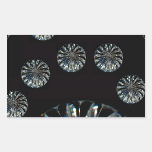 Irish Design-The Crystal Collectie Rechthoekige Sticker (Voorkant)