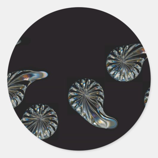 Irish Design-The Crystal Collectie Ronde Sticker (Voorkant)