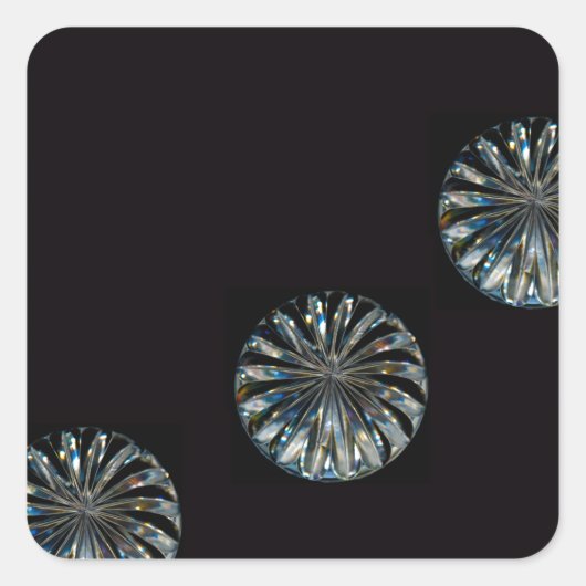 Irish Design-The Crystal Collectie Vierkante Sticker (Voorkant)