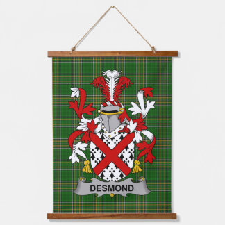 Irish Desmond Coat of Arms Family Crest Hangend Wandkleed