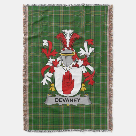 Irish Devaney of O_Devaney Wapen Familie Auto Deken (Voorkant Verticaal)