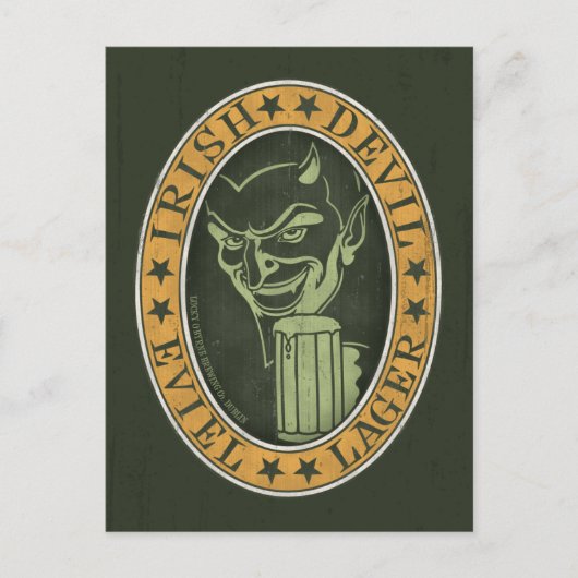 Irish Devil Eviel Lager Briefkaart (Voorkant)