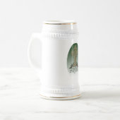 Irish Diaspora keramische keramische bier Stein Bierpul (Voorkant links)