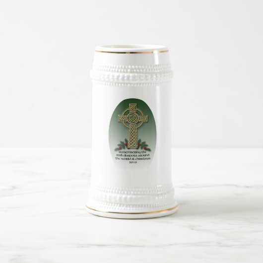 Irish Diaspora keramische keramische bier Stein Bierpul (Center)