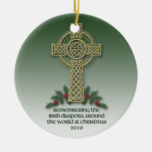 Irish Diaspora Kerstannament Keramisch Ornament
